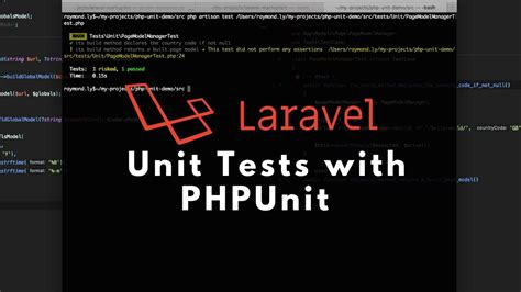 laravel unit testing examples